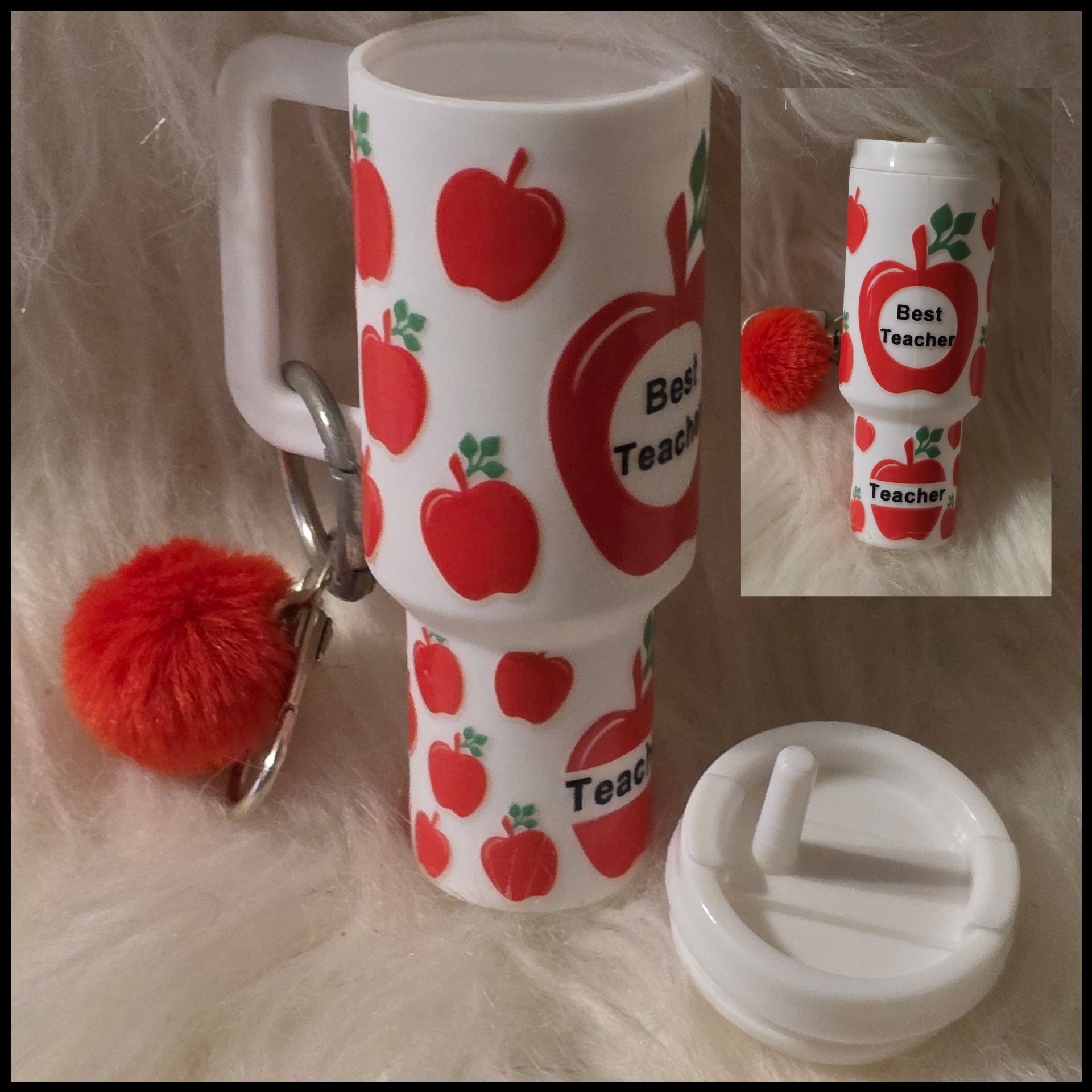 Mini Cup Keychain Holder – Lipstick, Cosmetics & Small Essentials Storage