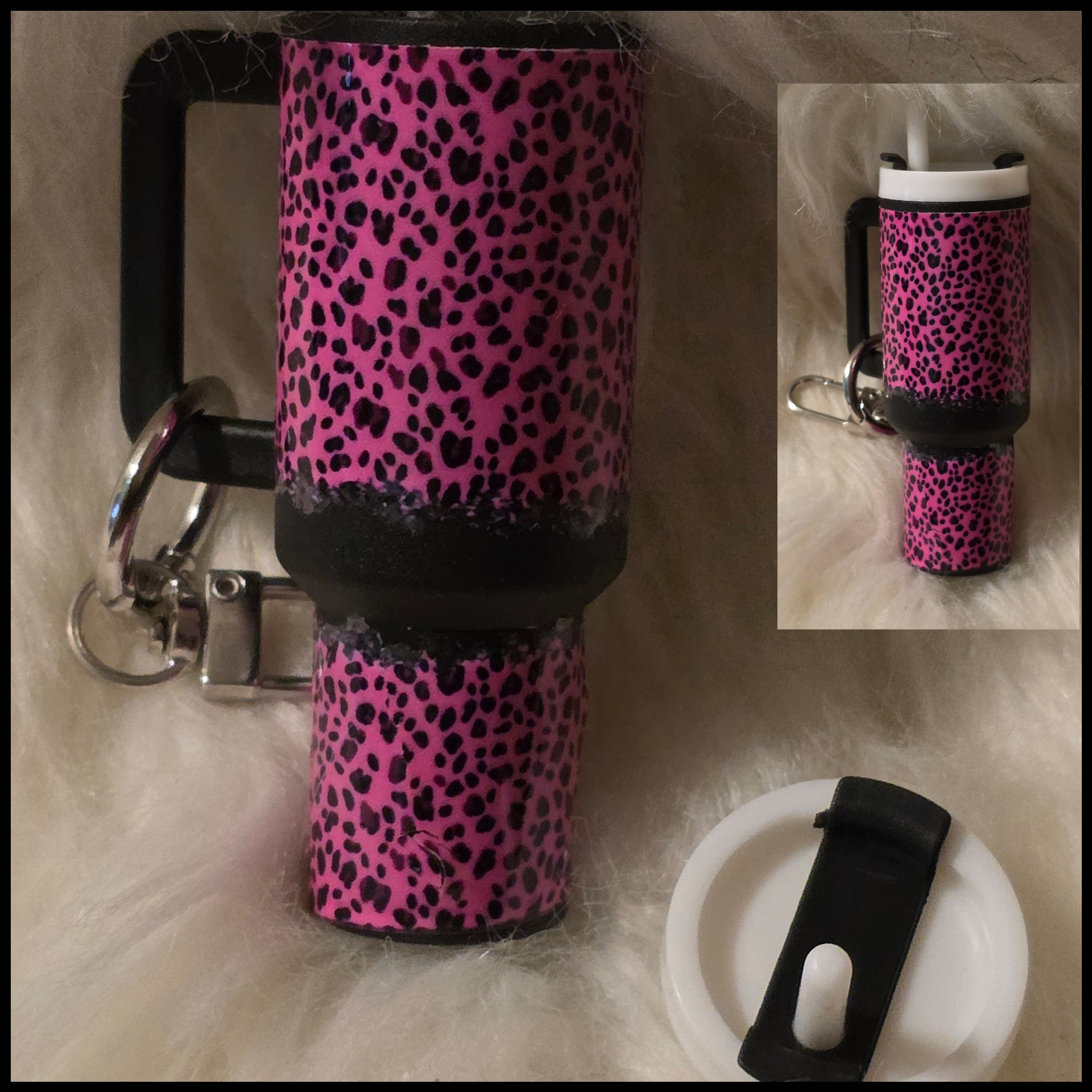 Mini Cup Keychain Holder – Lipstick, Cosmetics & Small Essentials Storage