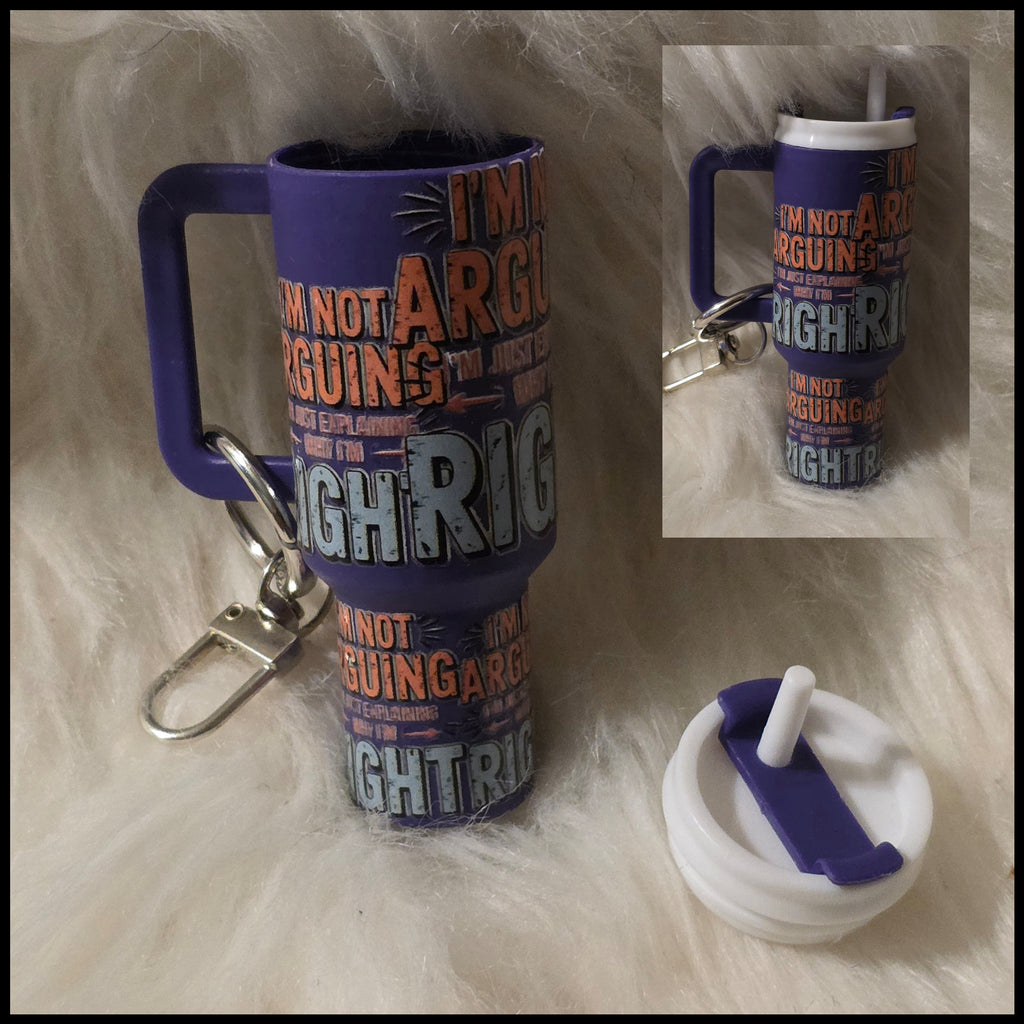 Mini Cup Keychain Holder – Lipstick, Cosmetics & Small Essentials Storage