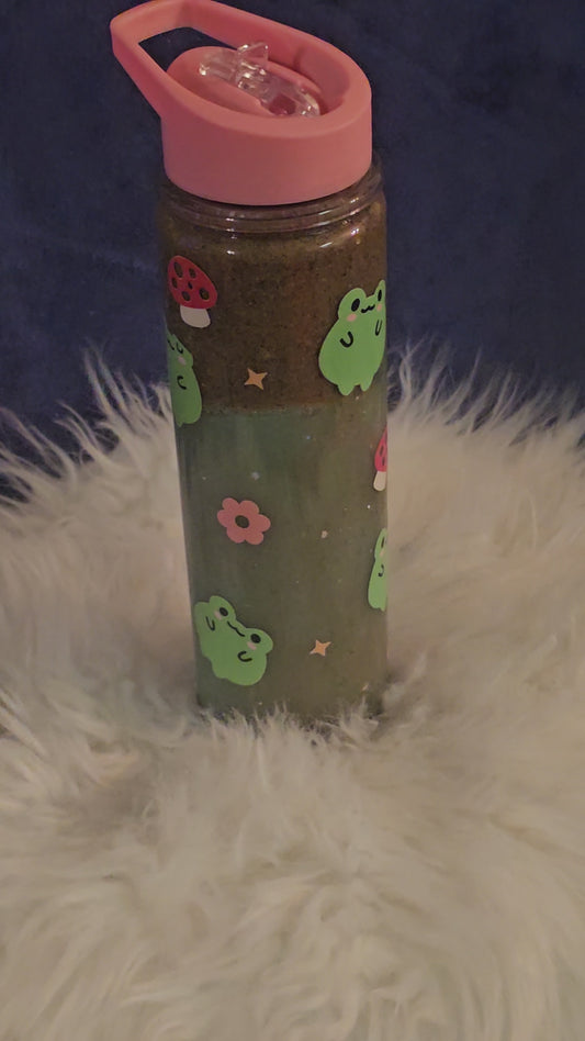 ✨15oz Acrylic Snowglobe Water Bottle✨