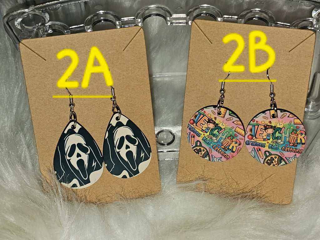 ✨Sublimation Earrings Double-Sided– Heart, Round, or Teardrop | Lightweight, Personalized Jewelry✨
