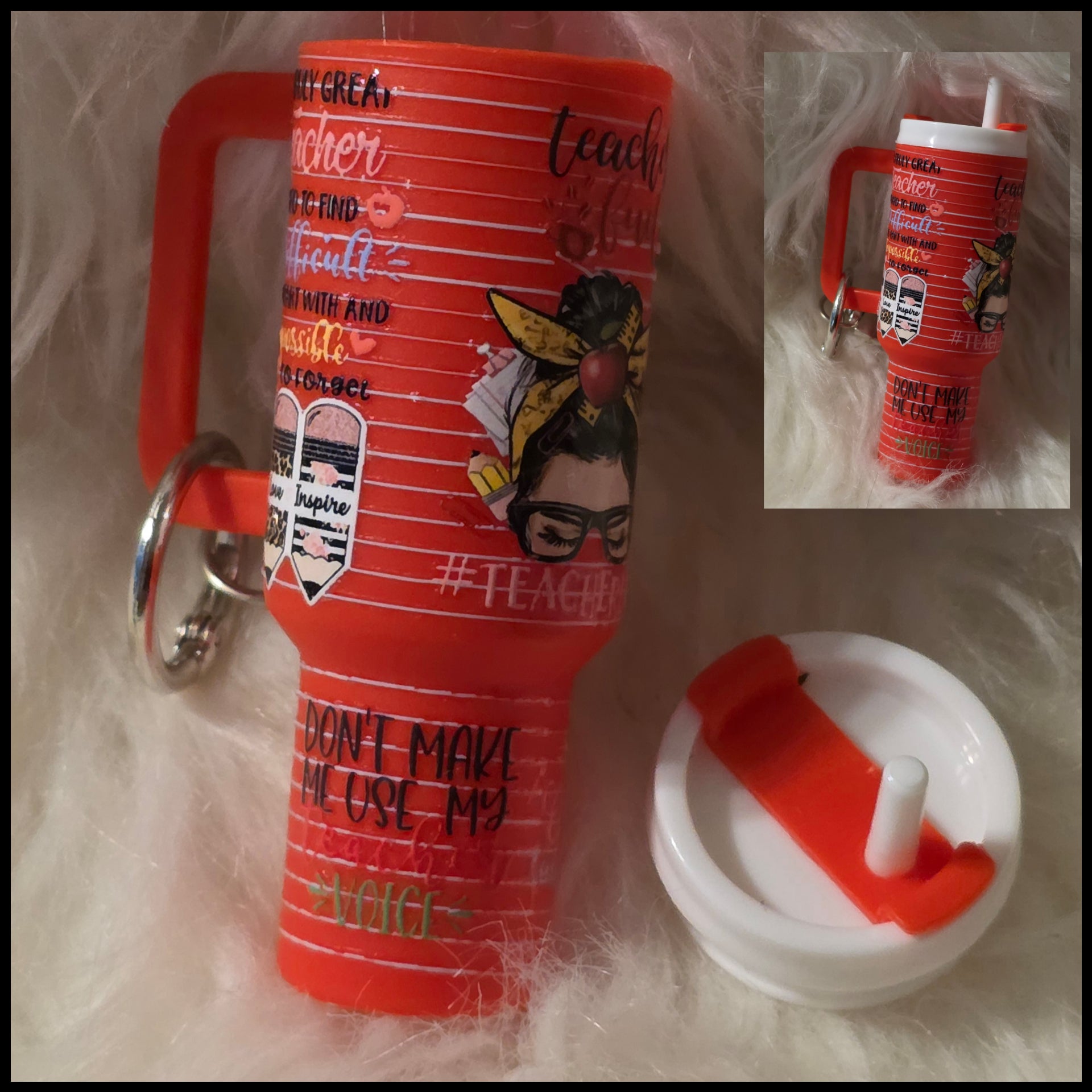Mini Cup Keychain Holder – Lipstick, Cosmetics & Small Essentials Storage