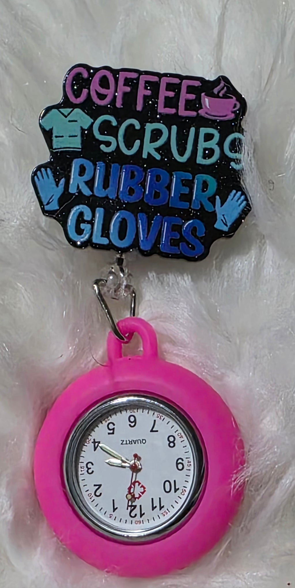 Retractable Clip-On Nurse Watch | Medical Brooch Watch