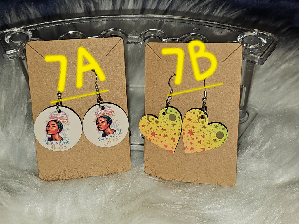 ✨Sublimation Earrings Double-Sided– Heart, Round, or Teardrop | Lightweight, Personalized Jewelry✨