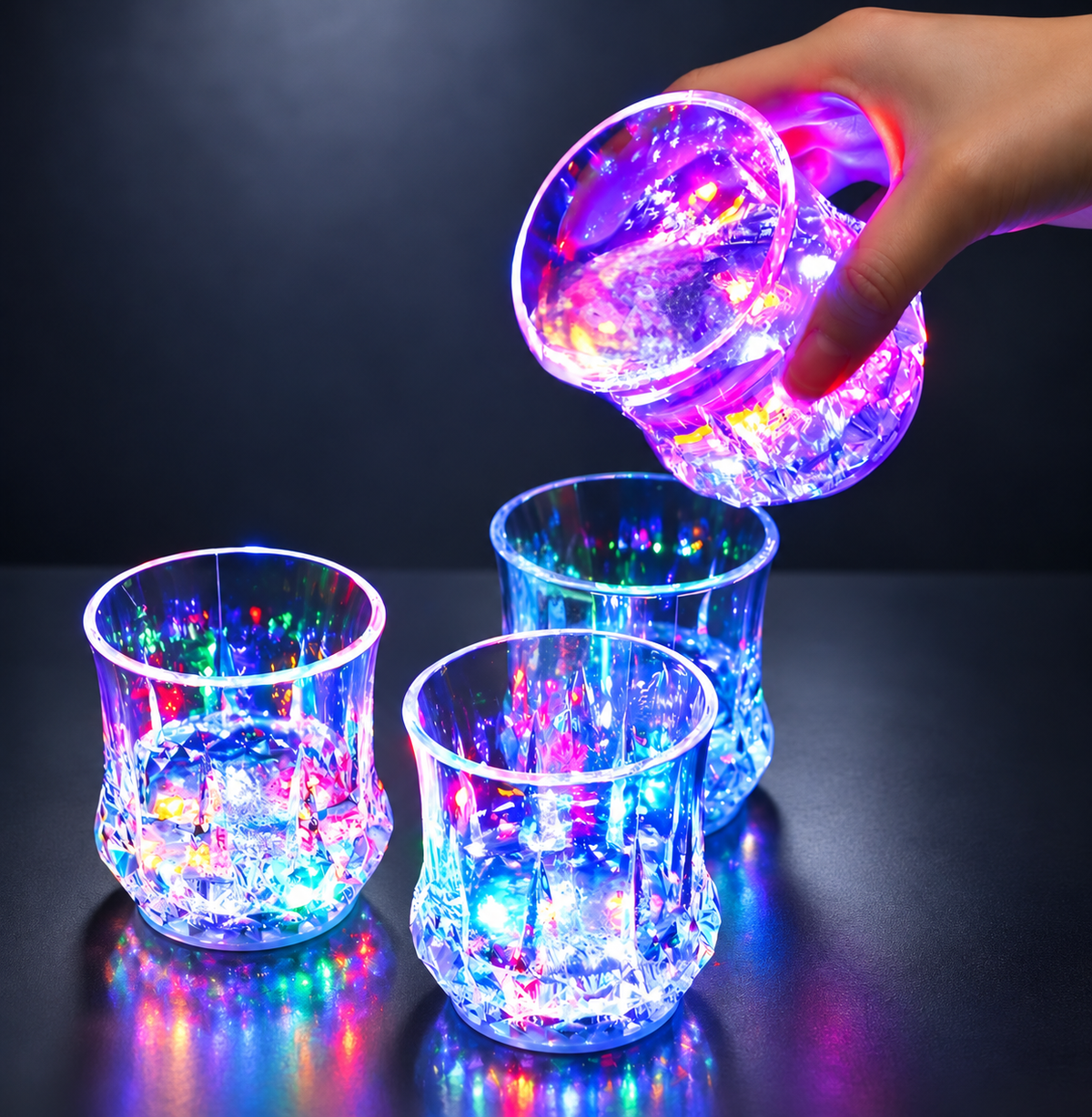 Liquid-Activated Light-Up Cup – 7-Color Glow