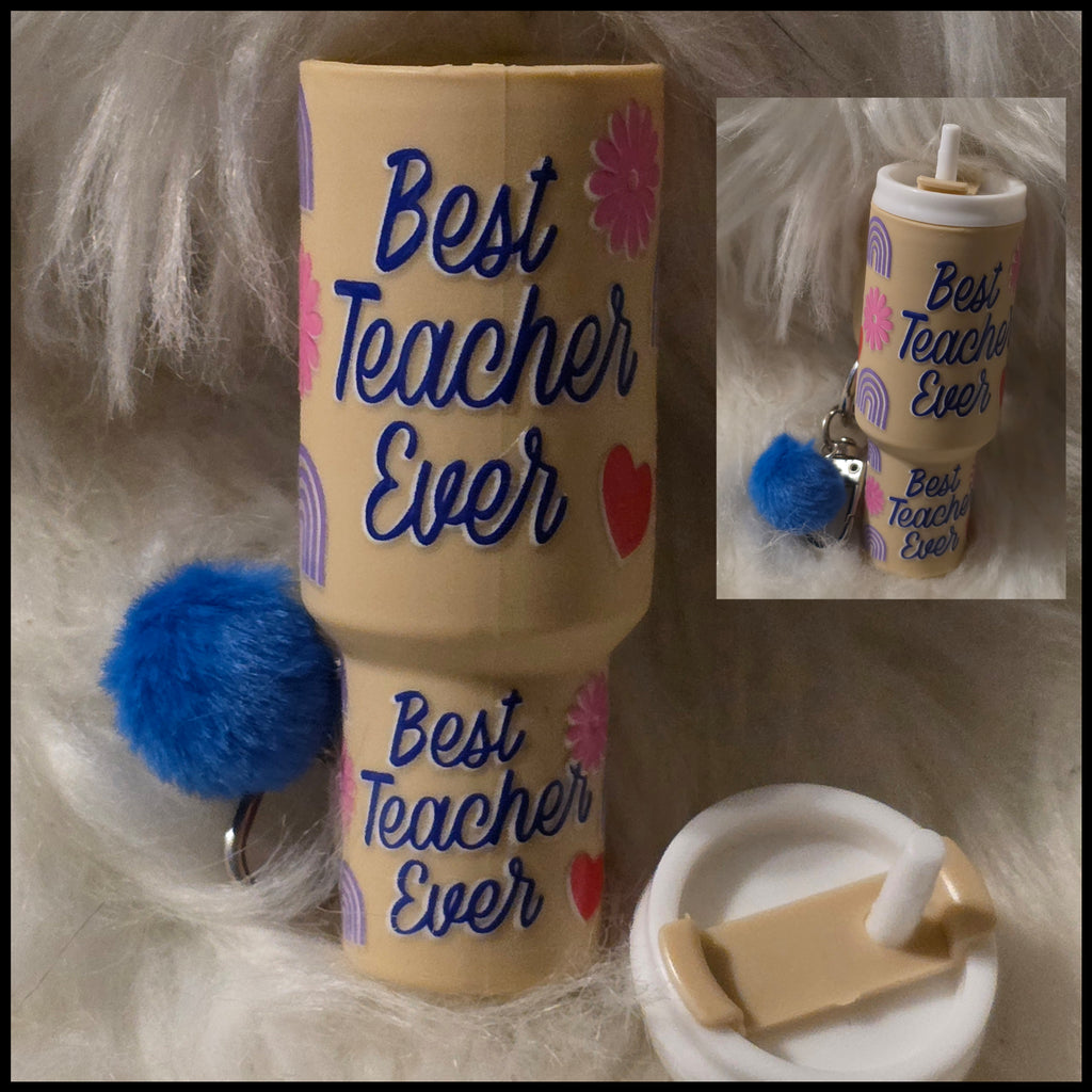 Mini Cup Keychain Holder – Lipstick, Cosmetics & Small Essentials Storage