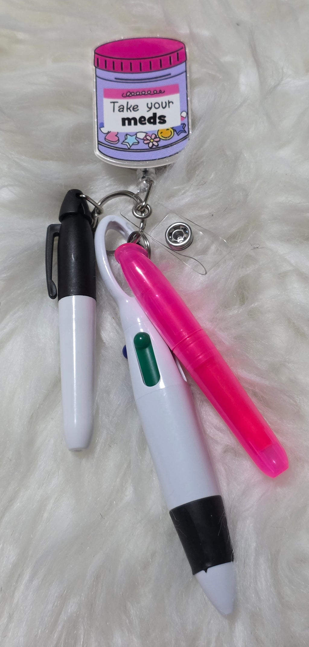 Nurse Essentials Badge Reel Set