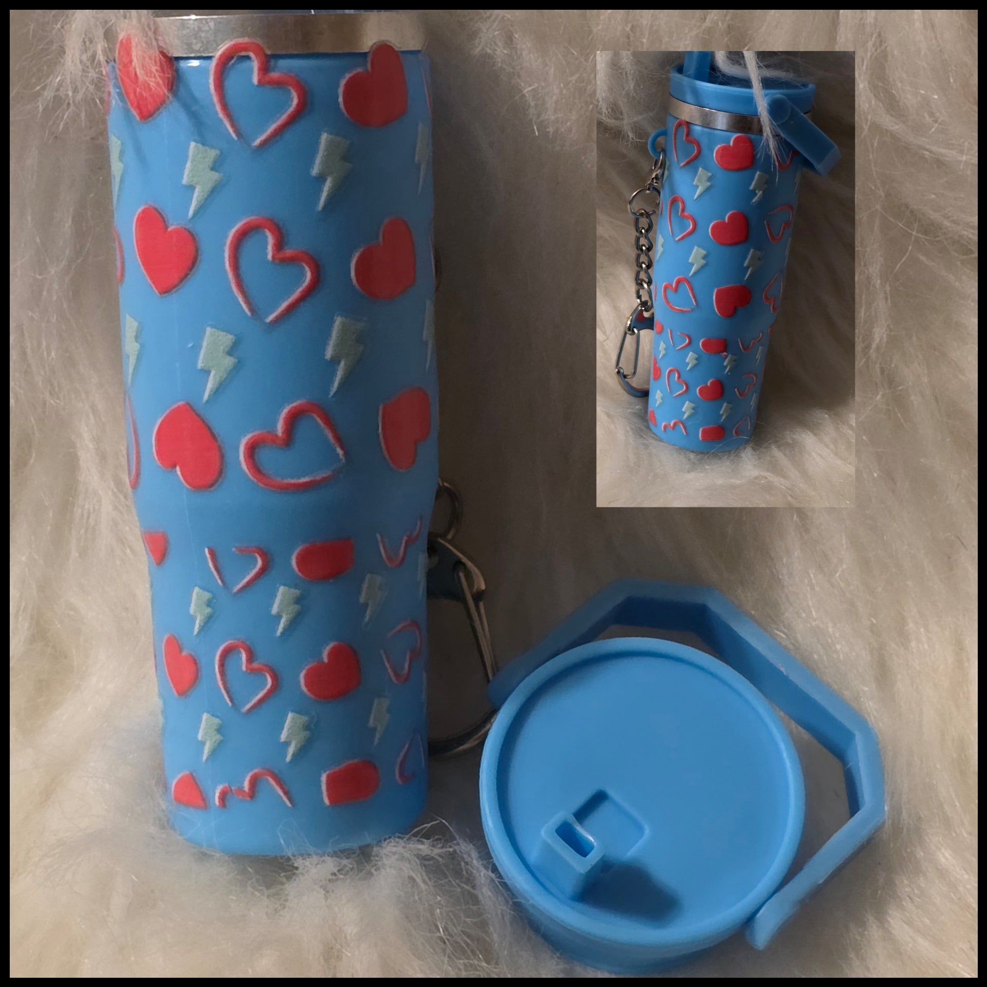 Mini Cup Keychain Holder – Lipstick, Cosmetics & Small Essentials Storage
