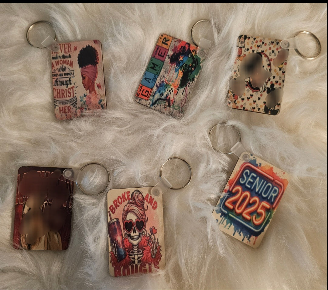 ✨Personalized Sublimation Keychain – Custom Photo or Name Keychain ✨