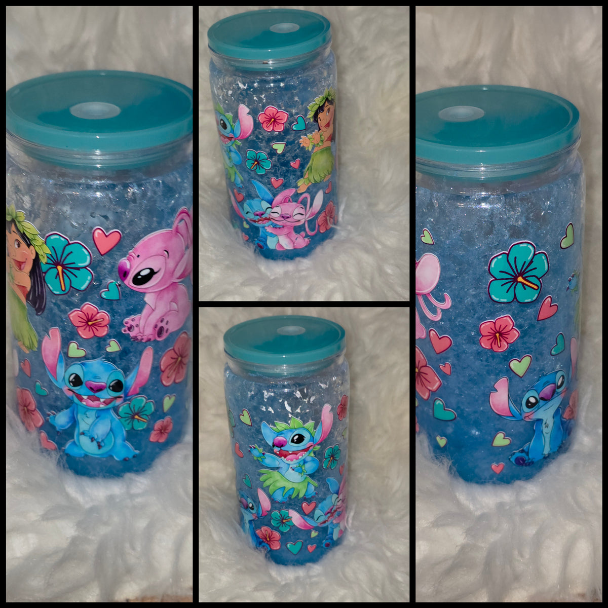 ✨16oz Snow Globe Tumbler | Custom Glitter Tumbler | Personalized Double Wall Cup✨