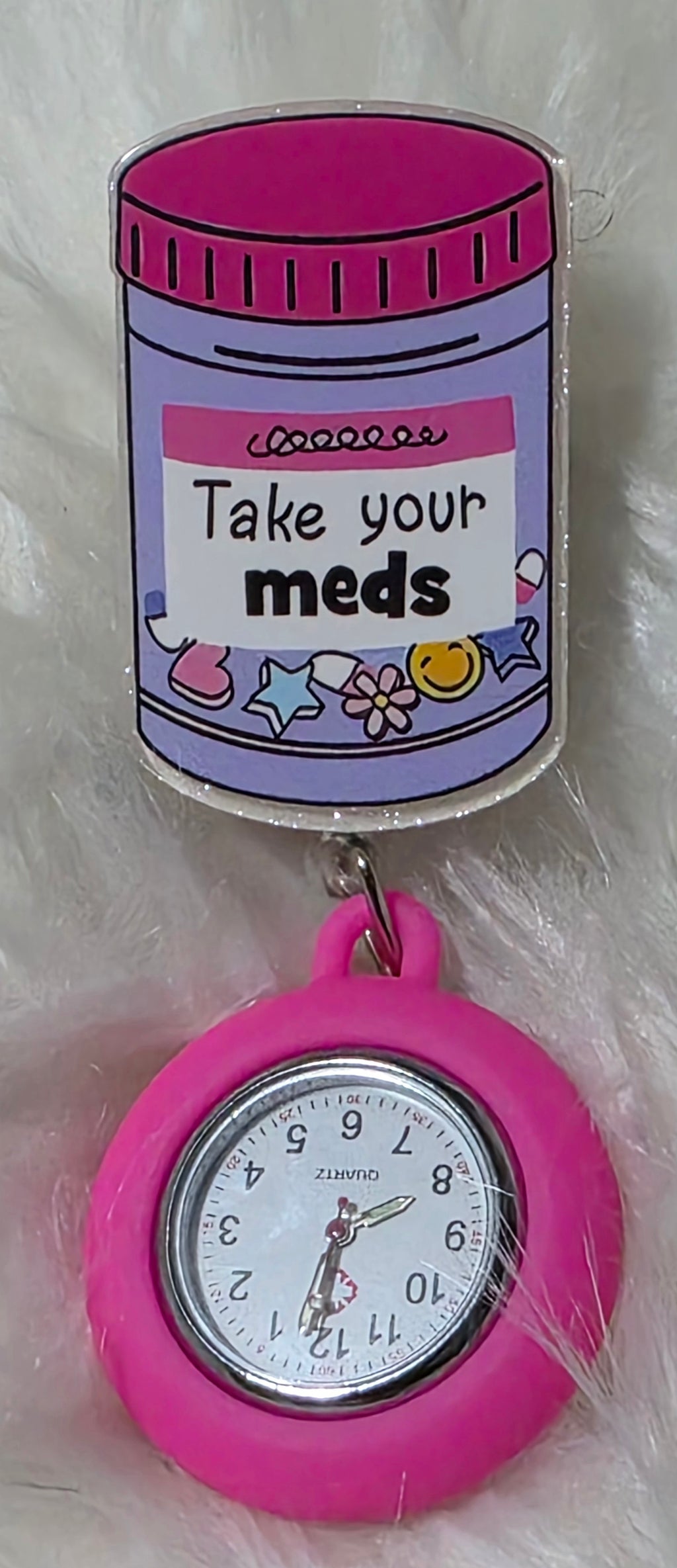 Retractable Clip-On Nurse Watch | Medical Brooch Watch