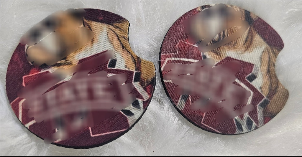 ✨Neoprene Coasters with Rubber Bottom for Any Occasion (Set of 2)✨