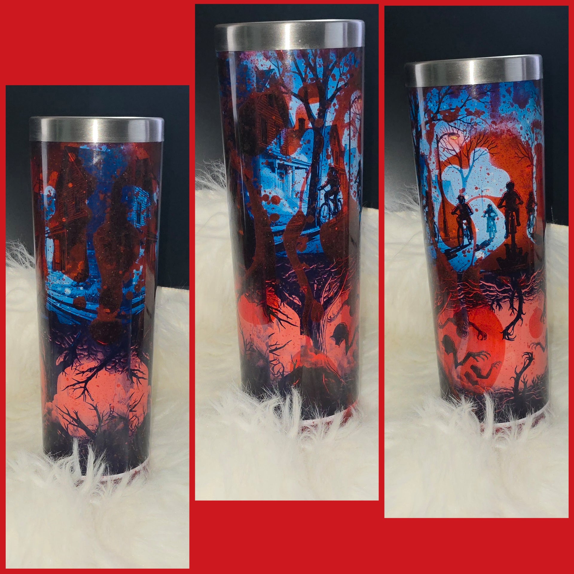 ✨20oz Stainless Snow Globe Tumbler – With or Without Handle✨