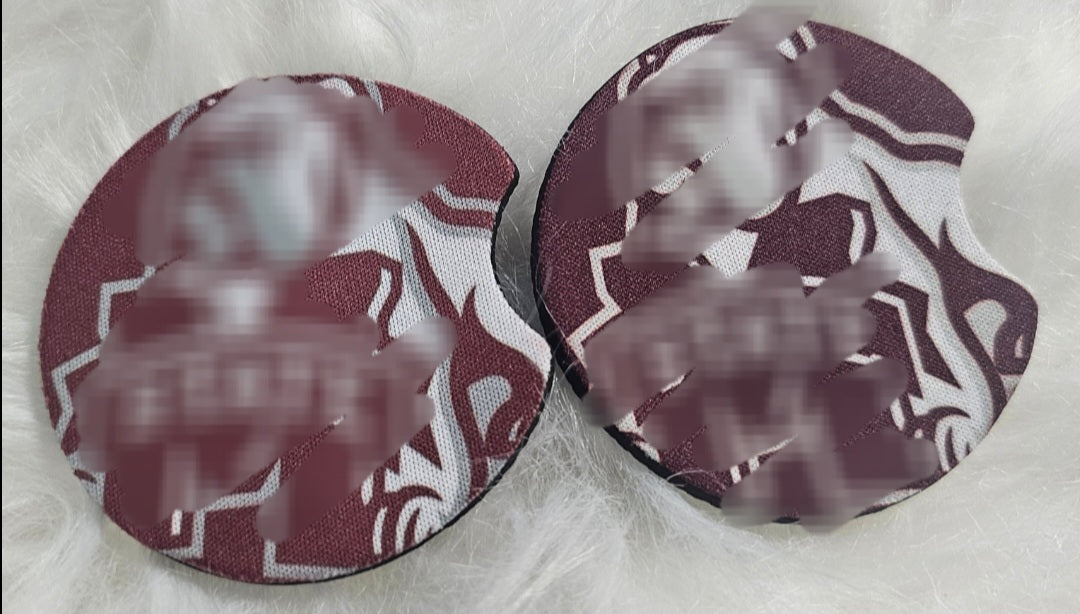✨Neoprene Coasters with Rubber Bottom for Any Occasion (Set of 2)✨