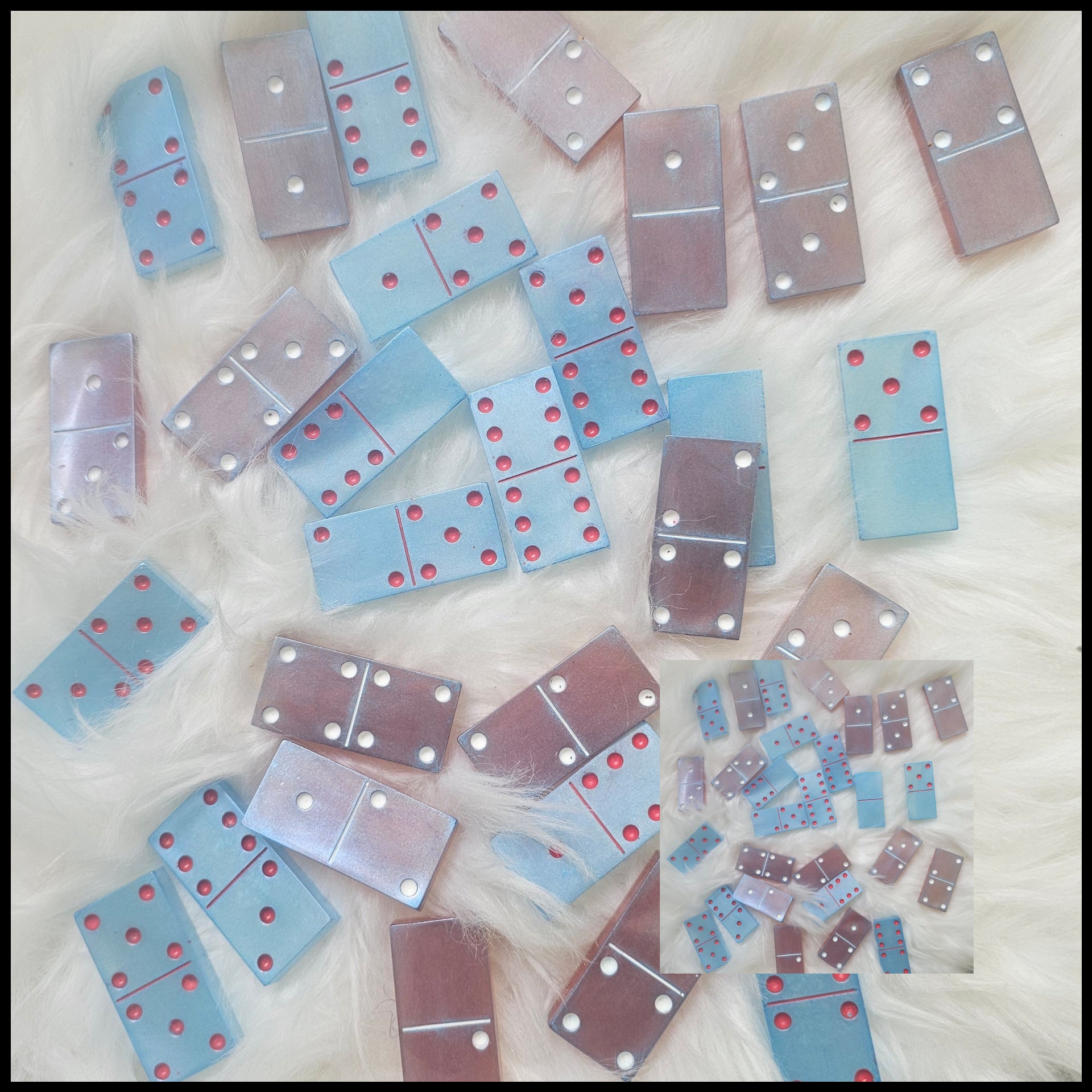 ✨Custom Resin Dominoes Set – Handmade Personalized Dominoes ✨