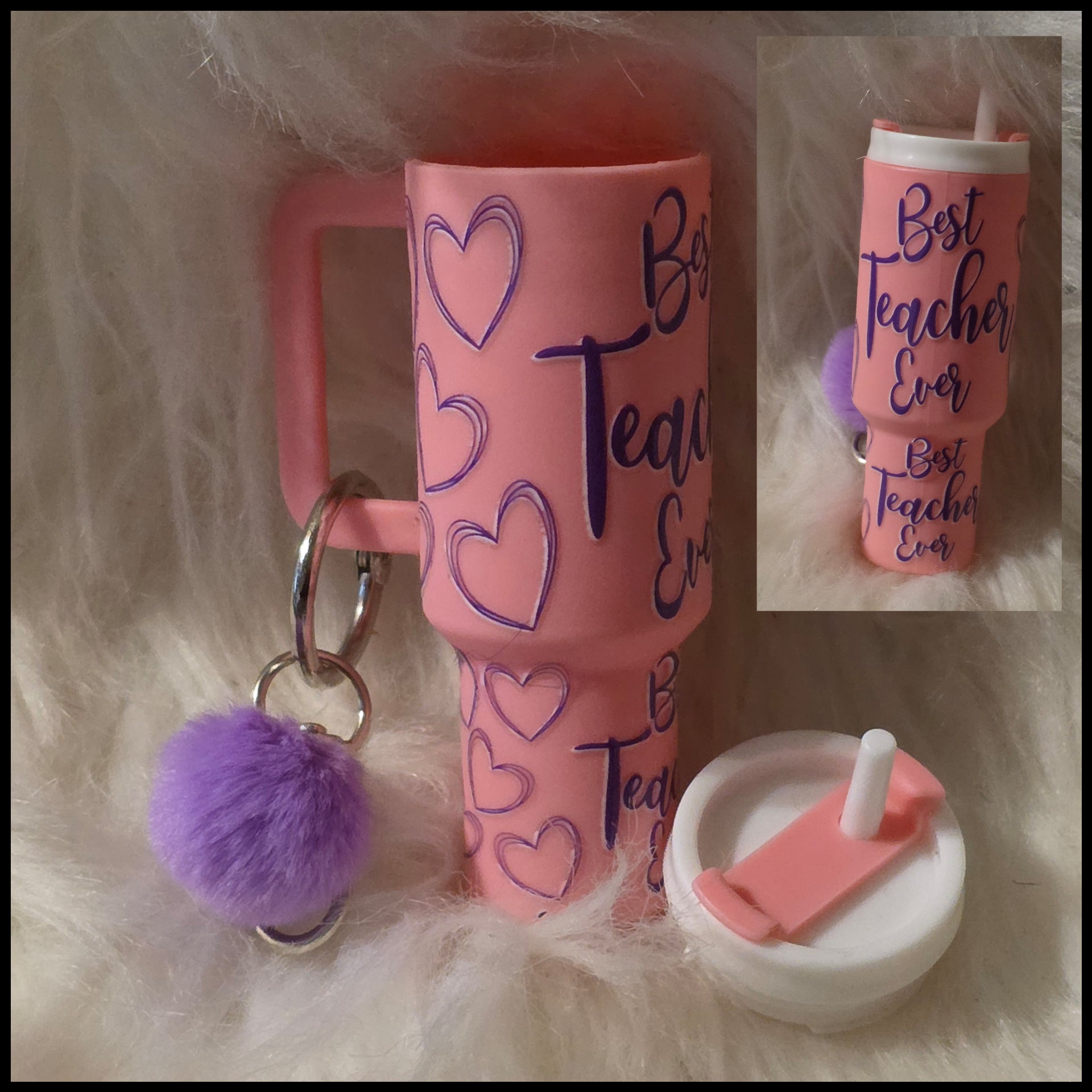 Mini Cup Keychain Holder – Lipstick, Cosmetics & Small Essentials Storage