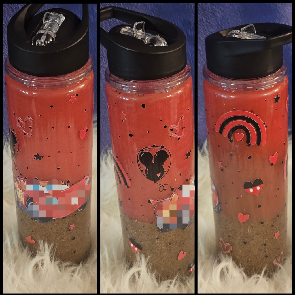 ✨15oz Acrylic Snowglobe Water Bottle✨