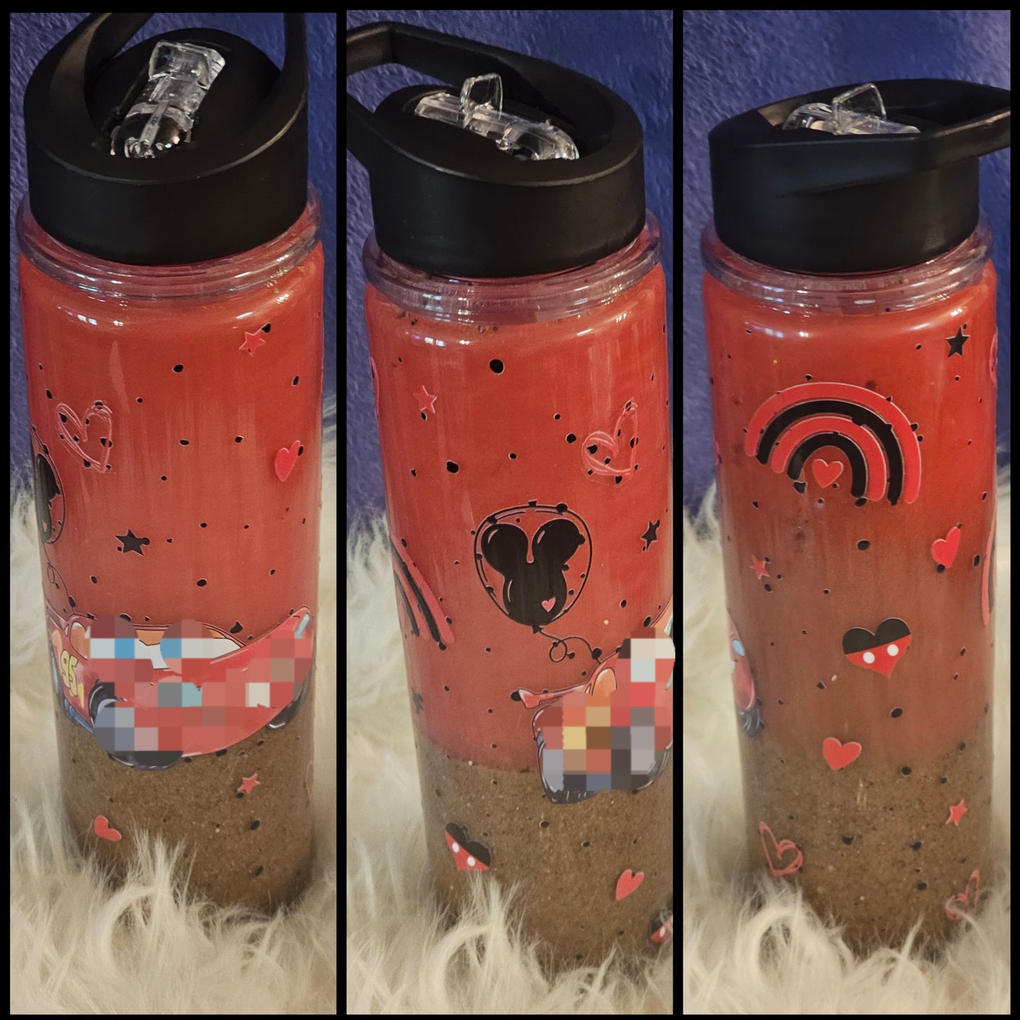 ✨15oz Acrylic Snowglobe Water Bottle✨