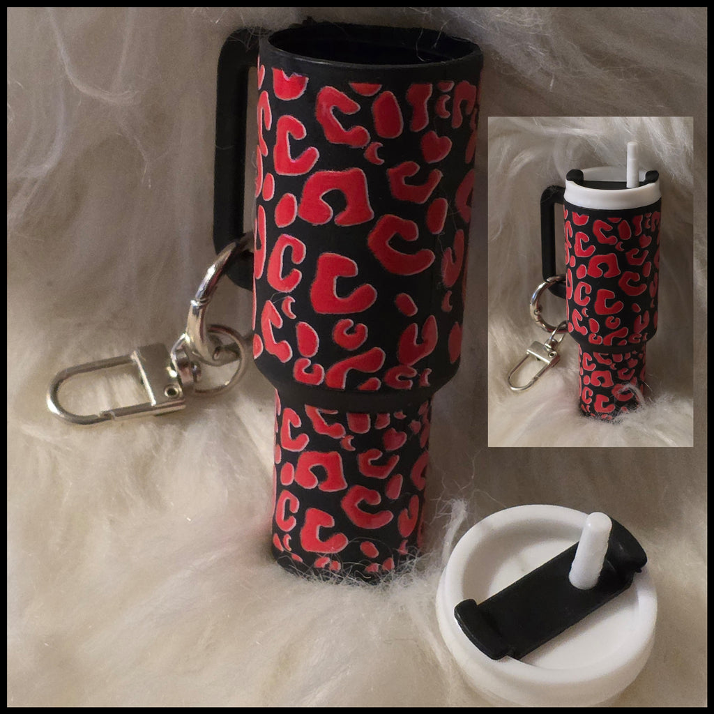 Mini Cup Keychain Holder – Lipstick, Cosmetics & Small Essentials Storage