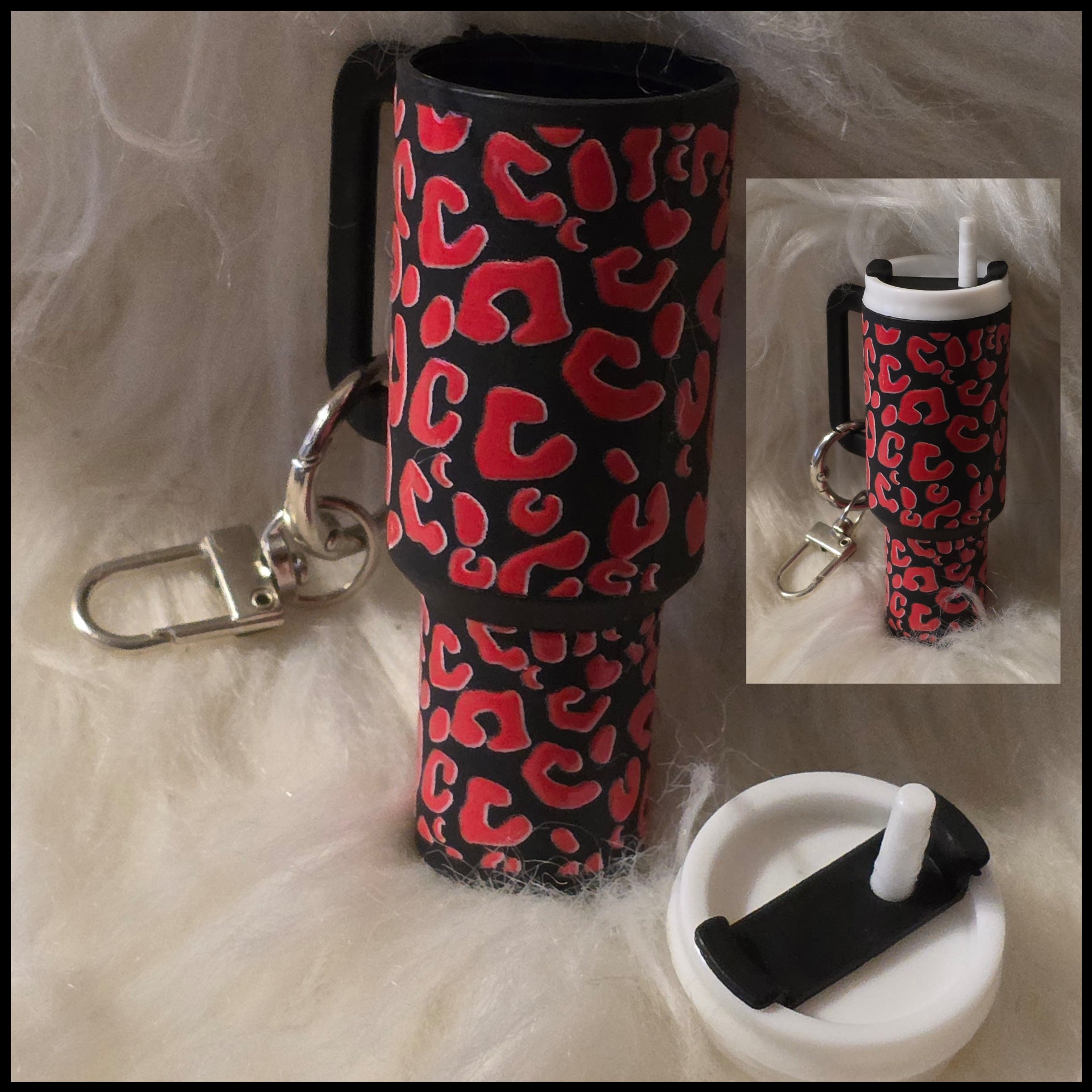 Mini Cup Keychain Holder – Lipstick, Cosmetics & Small Essentials Storage