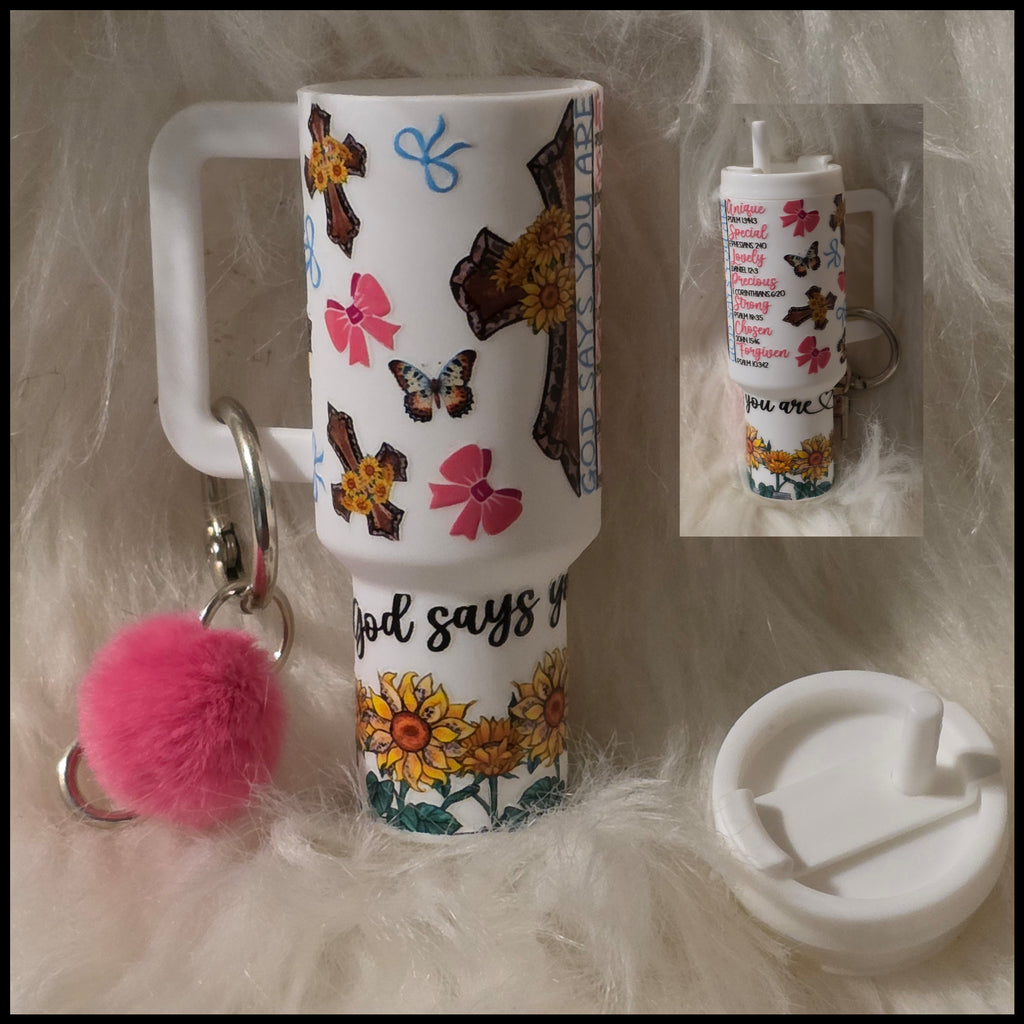 Mini Cup Keychain Holder – Lipstick, Cosmetics & Small Essentials Storage