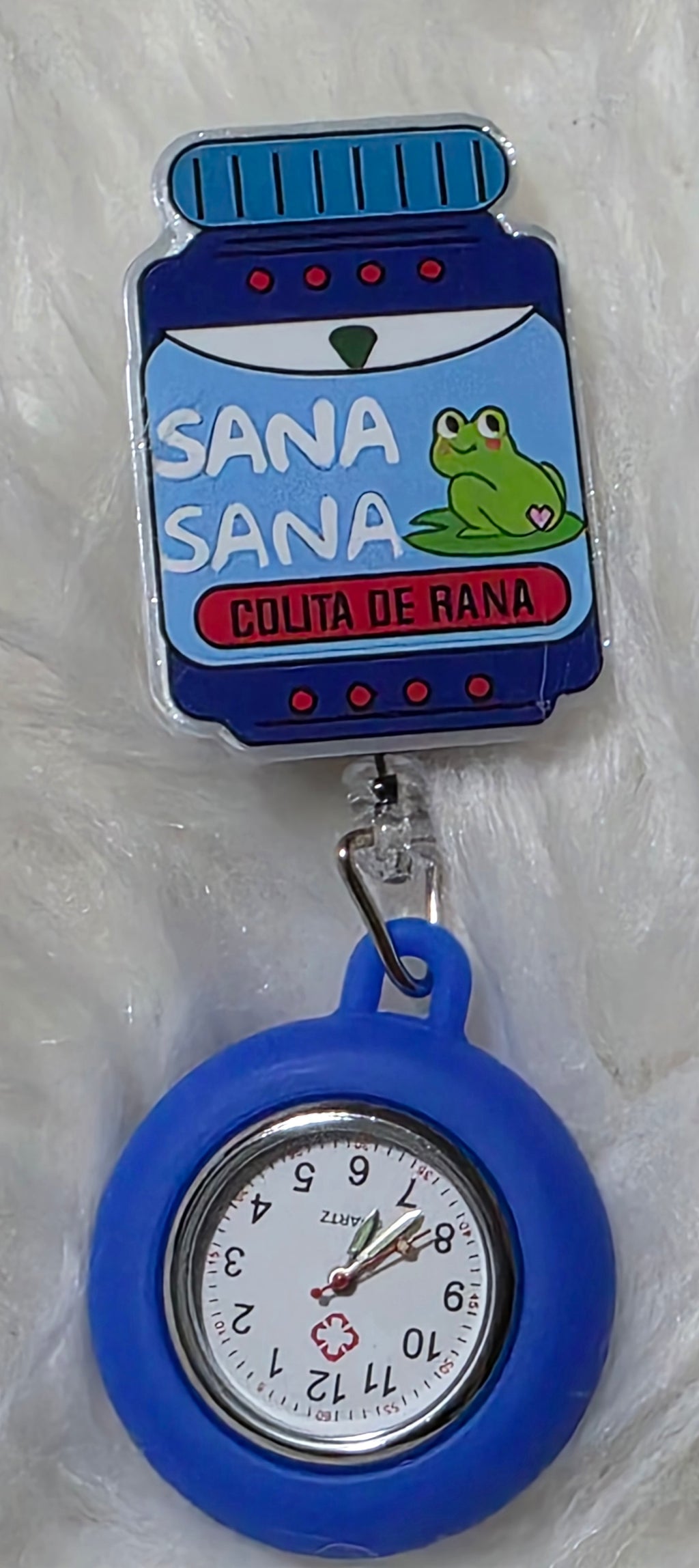 Retractable Clip-On Nurse Watch | Medical Brooch Watch