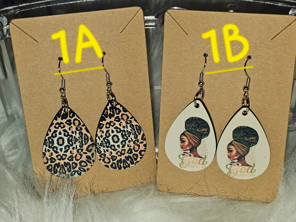 ✨Sublimation Earrings Double-Sided– Heart, Round, or Teardrop | Lightweight, Personalized Jewelry✨