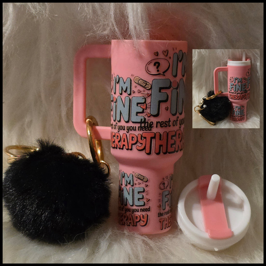 Mini Cup Keychain Holder – Lipstick, Cosmetics & Small Essentials Storage