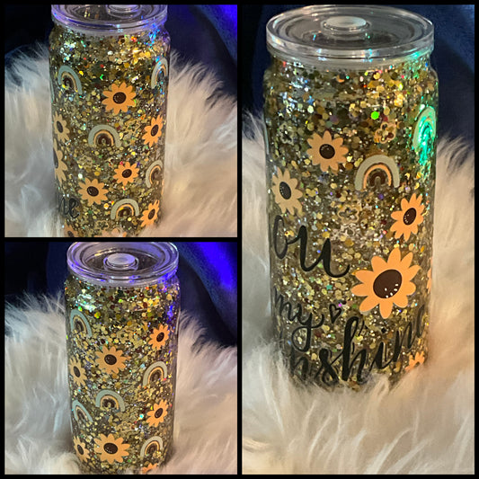 ✨20oz Snow Globe Tumbler | Custom Glitter Tumbler | Personalized Double Wall Cup✨